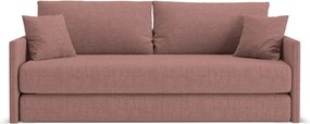 Różowa rozkładana sofa z tkaniny szenilowej 209 cm Shannon – Cosmopolitan Design