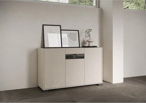 Komoda z 3 drzwiami Riflesso 130x40x81 cm, kaszmir