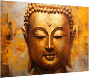 Obraz na szkle - Budda, obraz olejny (70x50 cm)
