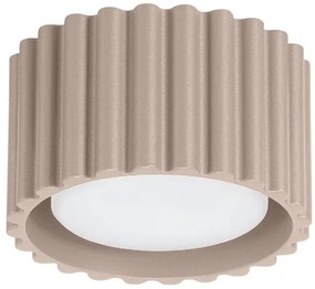 Minimalistyczny plafon sufitowy taupe F4-T14