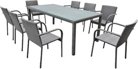 Zestaw mebli ogrodowych 8 osób Sottile