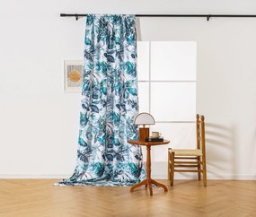 Designerska zasłona CORTINA 140x270 cm, wzorzysta Zawieszanie: Taśma z wiązaniami