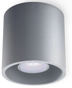 Nowoczesny plafon tuba E760-Melvis - szary