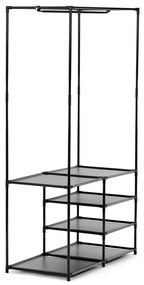 Stojak na ubrania GD-172 BK, metal, czarny