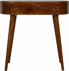 Artisan Furniture Orzechowa konsola Albion z 1 szufladą, klasyczny element przedpokoju