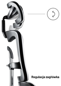 Fotel ergonomiczny Diablo V-Master, czarno-biały