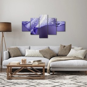 Obraz - Płatek z kroplami (125x70 cm)