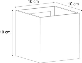 Nowoczesna lampa ścienna zewnętrzna ciemnoczerwona z LED IP54 - Edwin