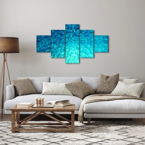 Obraz - abstrakcyjne kostki (125x70 cm)