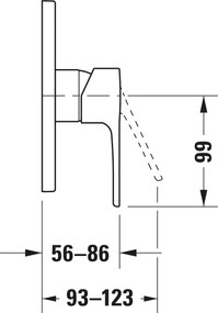 Duravit B.1 bateria prysznicowa