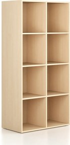 Regał FRAME, dolny, 2 kolumny, 1735 x 872 x 450 mm, brzoza