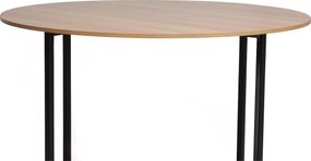 PROMOCJA Okrągły stół jadalny z blatem w dekorze dąb ALTO 120x120 II jakość