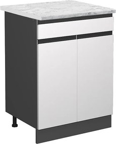 Szafka dolna do kuchni biały 60x60x81.6 r-line