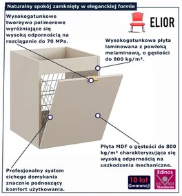 Kaszmirowa szafka łazienkowa z koszem na pranie H3-D96