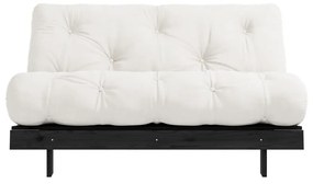 Kremowa rozkładana sofa 140 cm Roots Black Night – Karup Design