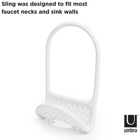 Wiszący plastikowy uchwyt na gąbkę Sling – Umbra