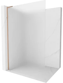 Mexen Kioto L ścianka prysznicowa Walk-in 110 x 200 cm, szron, miedź szczotkowana - 800-110-103-65-30