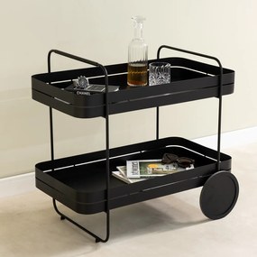 Metalowy barek na kółkach 74x42 cm Gin &amp; Trolley – Spinder Design