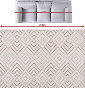 Dywan Lineo Geometric beige/mink 200x290cm