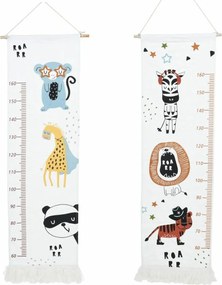 Hatu Dziecięca miarka wzrostu do zawieszenia Żyrafa, 40 x 140 cm
