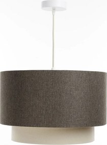 Lampa wisząca ERUTAN DOUBLE RATTAN 50 szara/kremowa