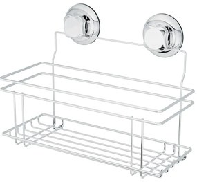 Samoprzylepna metalowa półka łazienkowa w kolorze srebra Bestlock Bath – Compactor