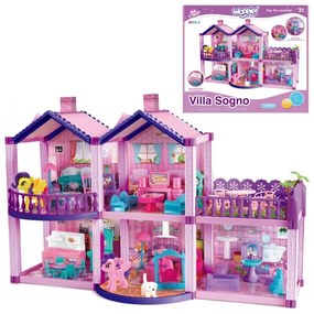Woopie domek dla lalek kucyków pony fantasy villa 120 el.