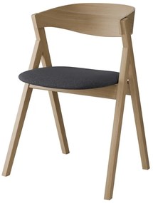 Ciemnoszaro-naturalne krzesło z litego drewna dębowego City – Hammel Furniture