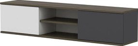 Stojak pod TV – 160 cm x 33,2 cm x 32 cm – Antracyt, Orzech, Biały – Melamina