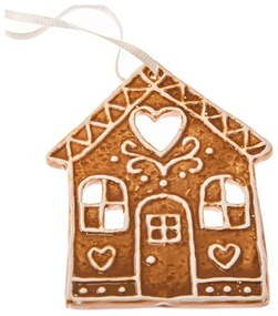 Ozdoba świąteczna ceramiczna 10 cm Gingerbread House – Dakls