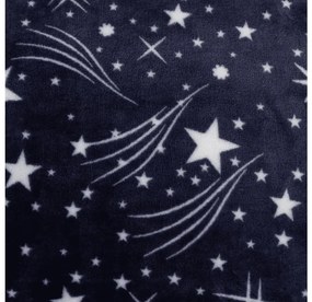 Mikropluszowy koc STARLIGHT, ciemnoniebieski Rozmiar: 150 x 200 cm