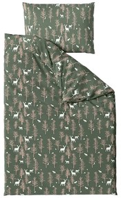 PrzytulneMieszkanie.pl PrzytulneMieszkanie.pl Pościel z mikrofibry OAK DEER ciemnozielony Rozmiar pościeli: 70 x 90 cm | 140 x 200 cm