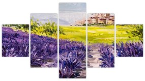 Obraz - Prowansja, Francja, malarstwo olejne (125x70 cm)