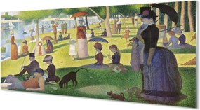 Panel nad Blat Kuchenny Niedzielne Popołudnie - Georges Seurat