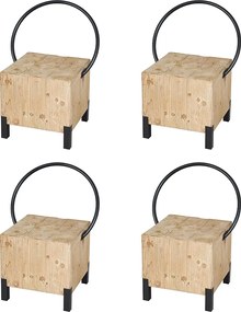 Zestaw 4 krzeseł do jadalni MCW-L76