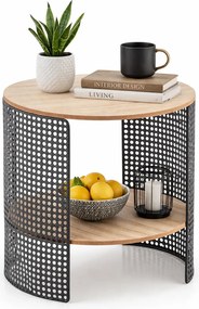 Nowoczesny okrągły kawowy stolik P2-G71