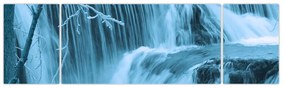 Obraz - lodowe wodospady (170x50 cm)