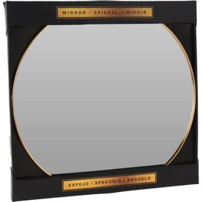Lustro ścienne Golden, 40 cm, metalowa rama