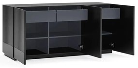 Czarny kredens Teulat Doric, szer. 150 cm
