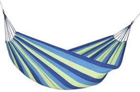 Niebiesko-zielony hamak HAMMOCK dla 2 osób 200x150 cm