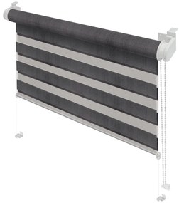 Ciemnoszara roleta dzień i noc 80x150 cm Zebra – Gardinia
