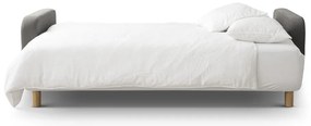 Szara rozkładana sofa ze schowkiem 231 cm Elen – Micadoni