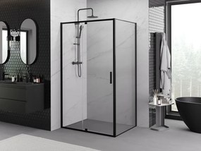 Mexen Exo kabina prysznicowa uchylna 110 x 90 cm, transparent, czarna - 819-110-090-70-00