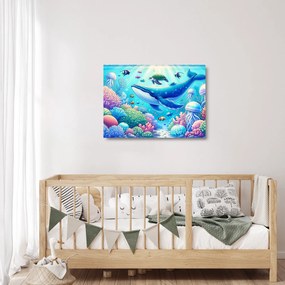 Obraz na szkle – Podwodny świat (70x50 cm)