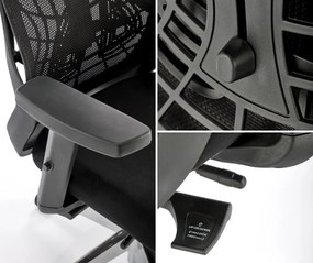 Ergonomiczny fotel biurowy Geronimo, zgodny z normą BHP