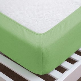 4Home prześcieradło jersey MAKO zielony, 90–100 x 200 cm, 90–100 x 200 cm