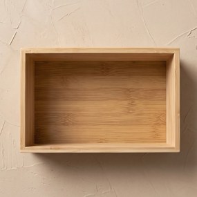 Organizer biurkowy bambusowy, 15 x 23 x 7 cm