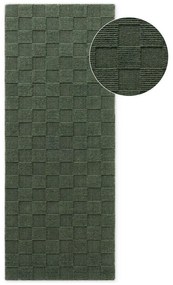 Ciemnozielony wełniany chodnik tkany ręcznie 80x200 cm Scala – Villeroy&amp;Boch