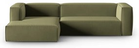 Zielony aksamitny narożnik Mackay – Cosmopolitan Design