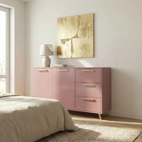 Komoda ELISE 140 cm do Salonu Sypialni Fioletowy